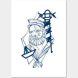 sketch sailor Posters and Art